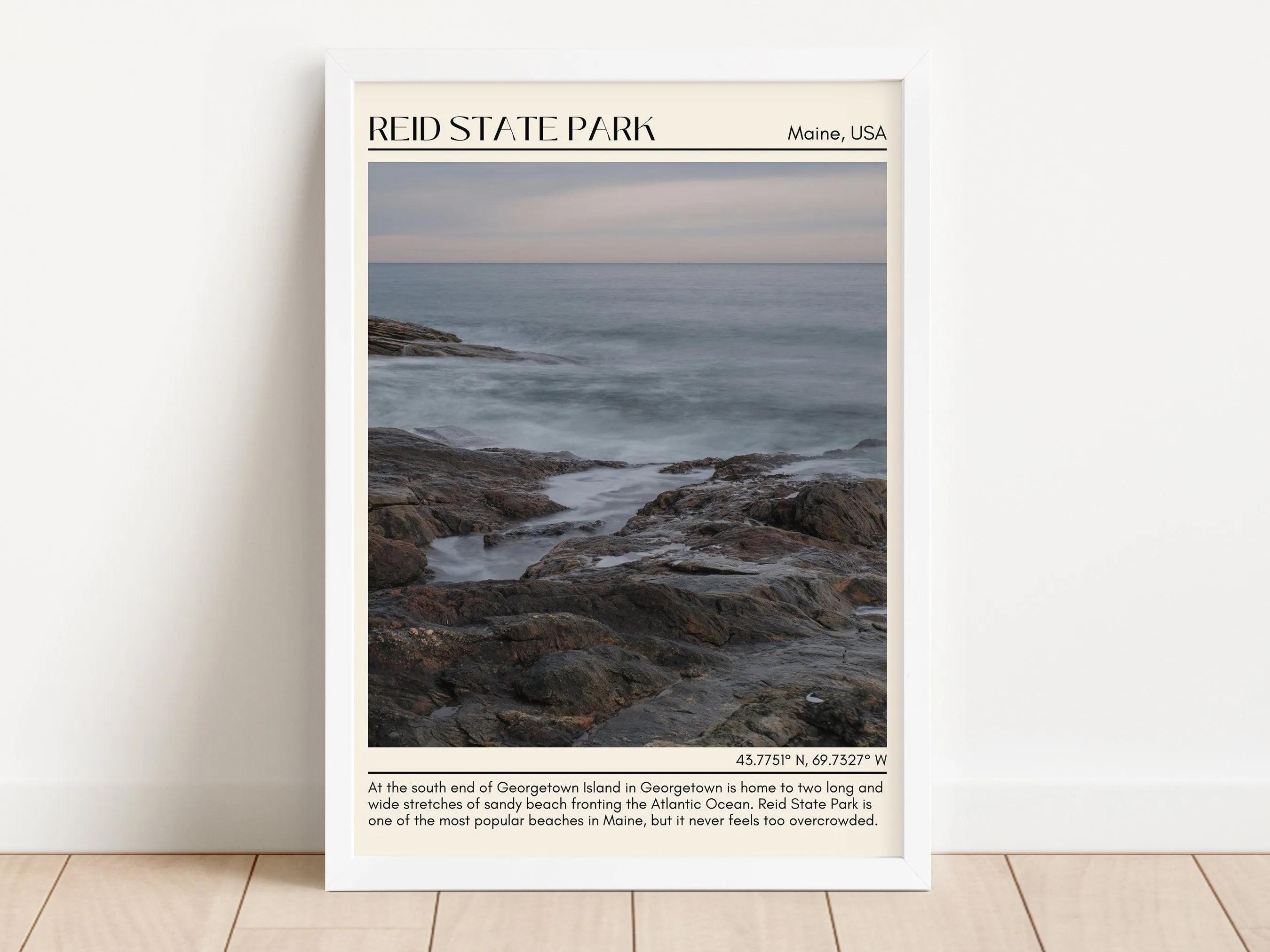 Reid State Park Wall Canvas, USA