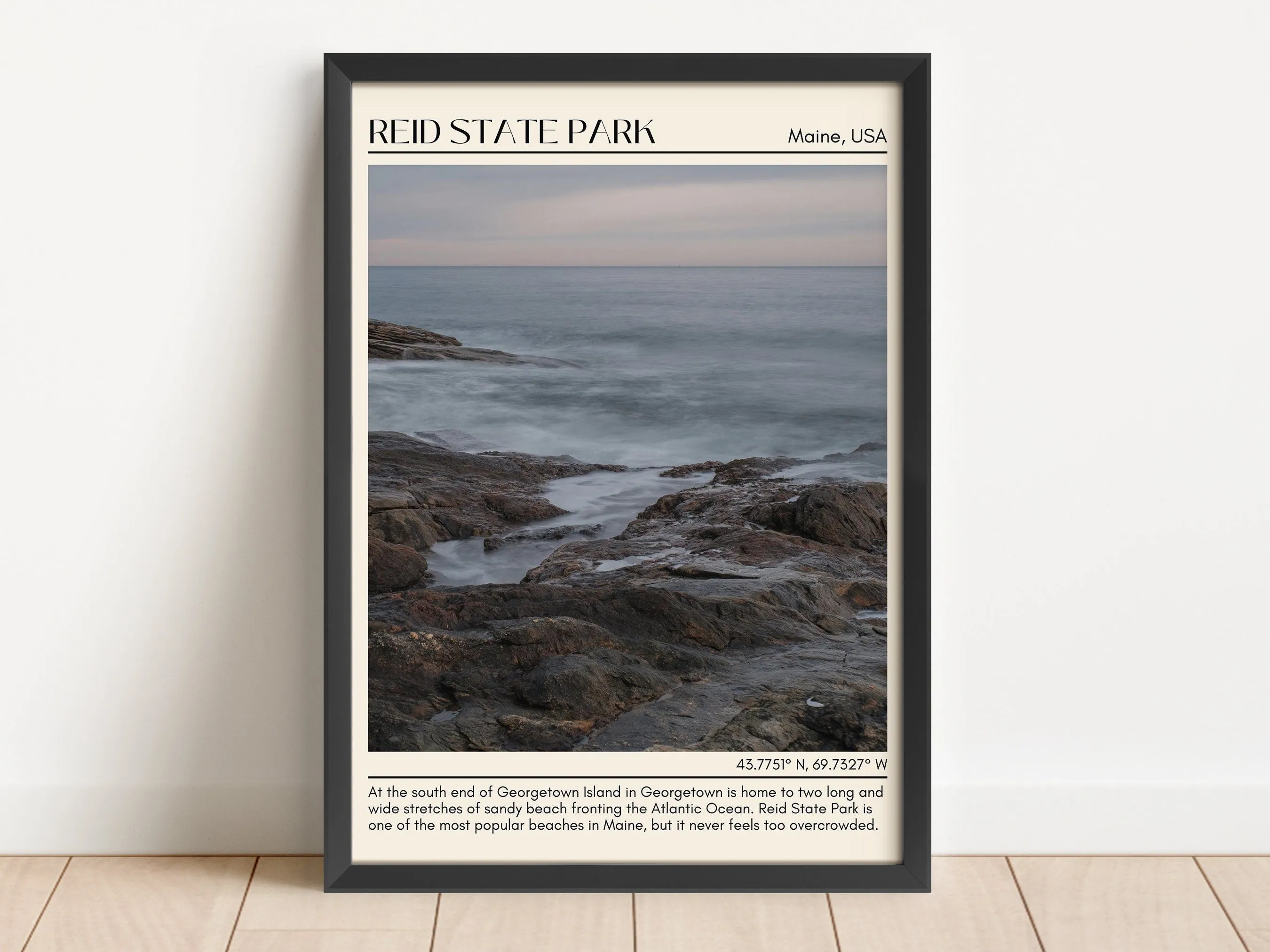 Reid State Park Wall Canvas, USA
