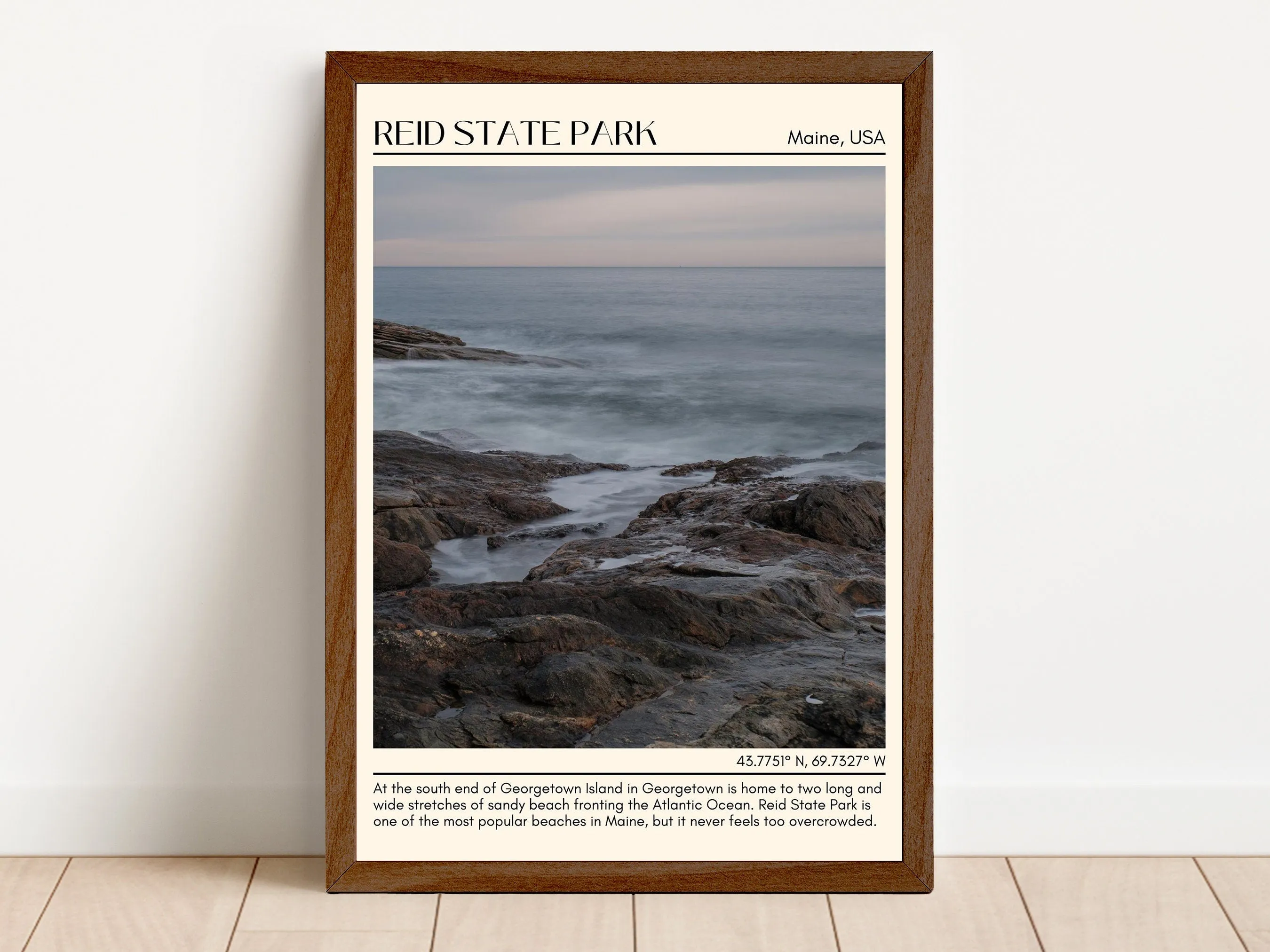 Reid State Park Wall Canvas, USA
