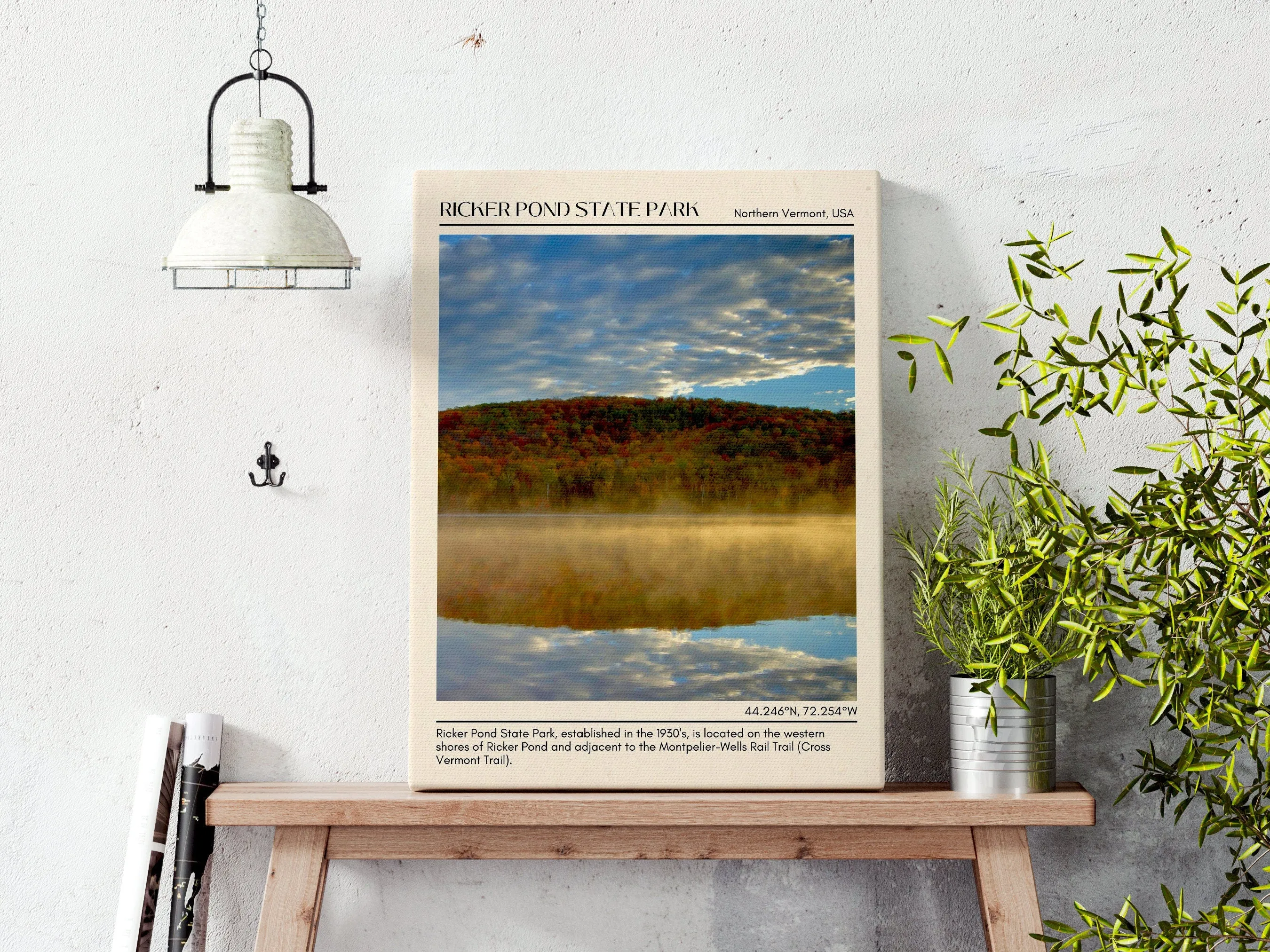 Ricker Pond State Park Wall Canvas, USA