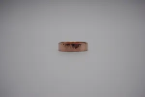 Ring Band: Rose Gold, Rock Texture, 6mm Width
