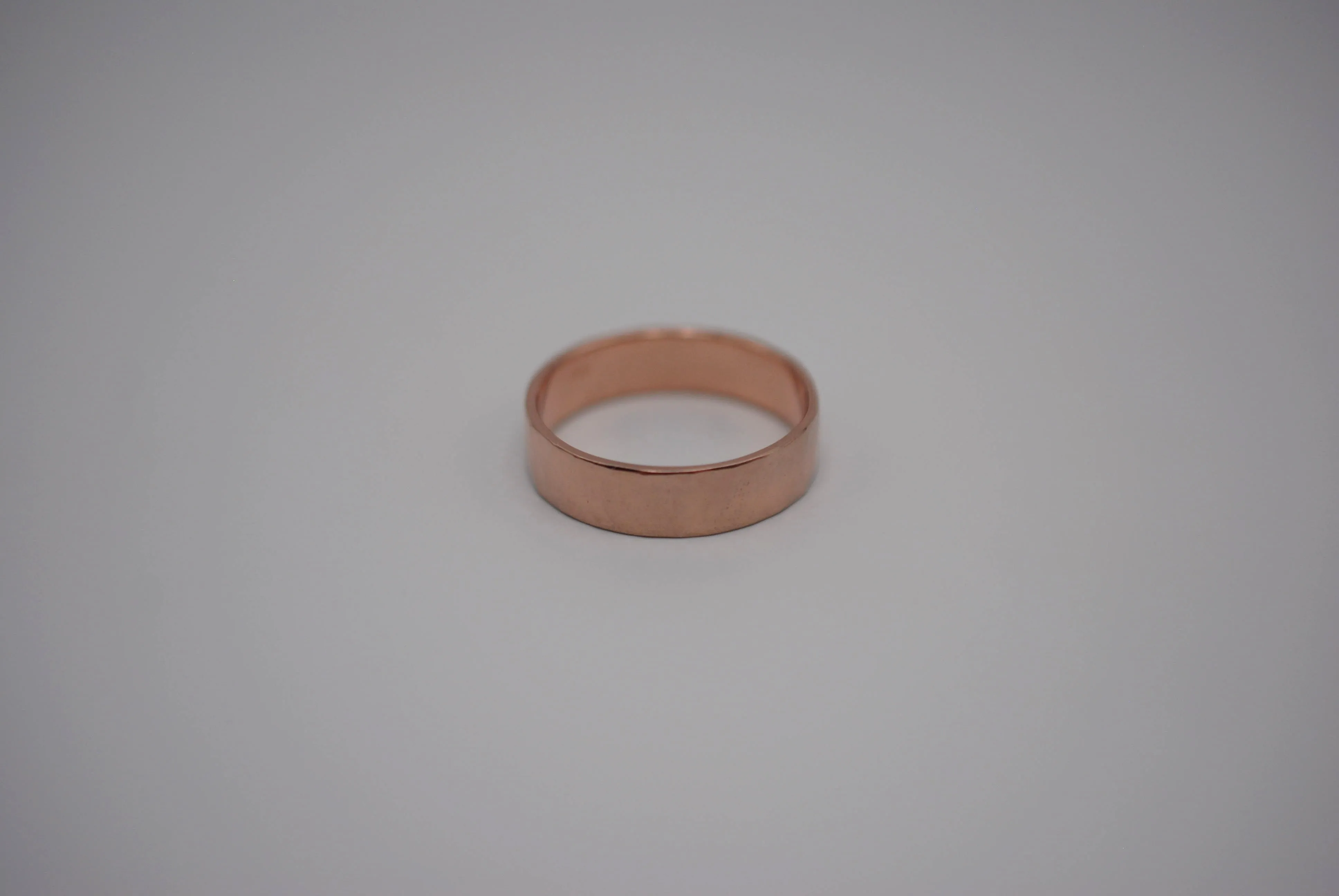 Ring Band: Rose Gold, Rock Texture, 6mm Width
