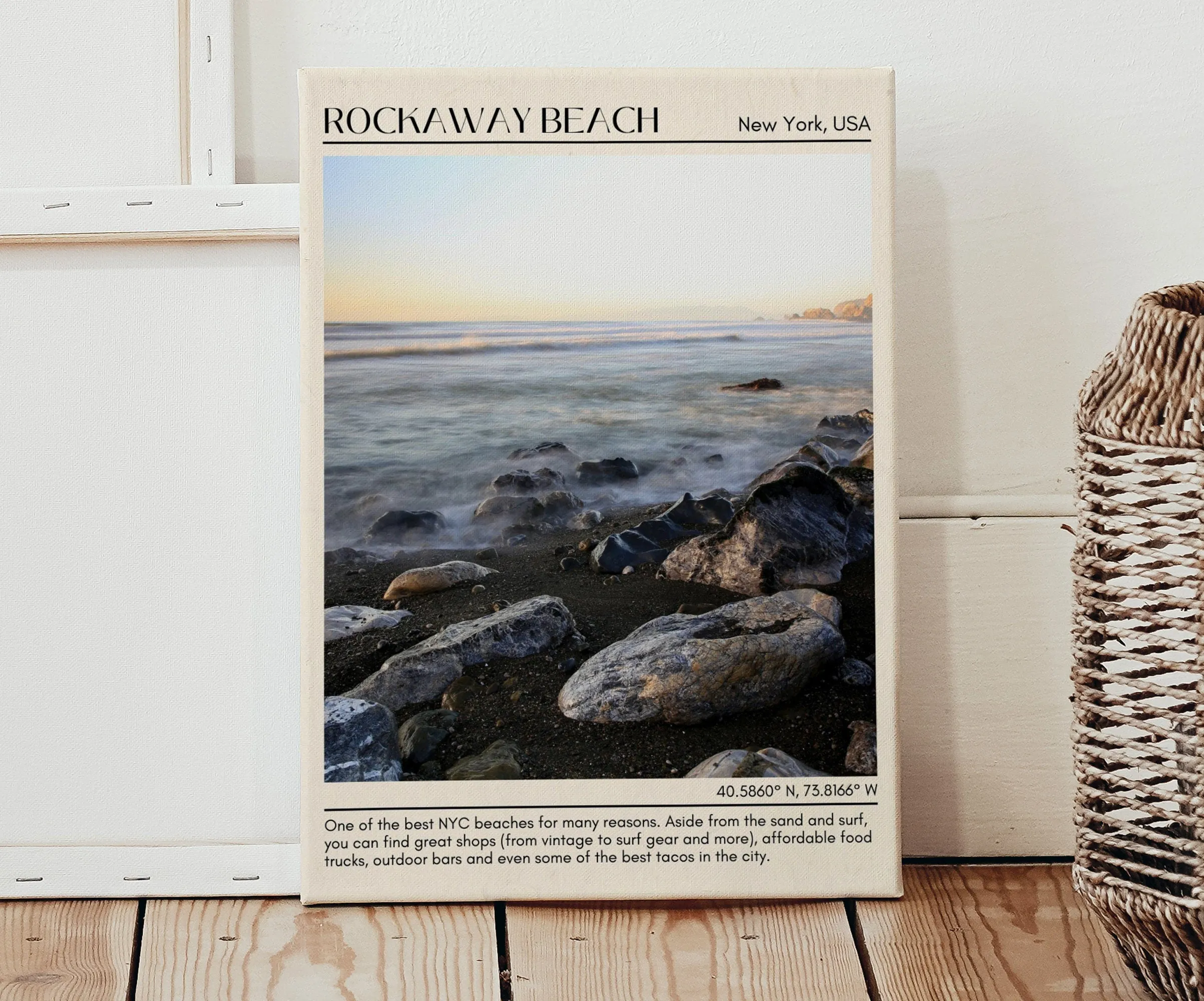 Rockaway Beach Wall Canvas, USA