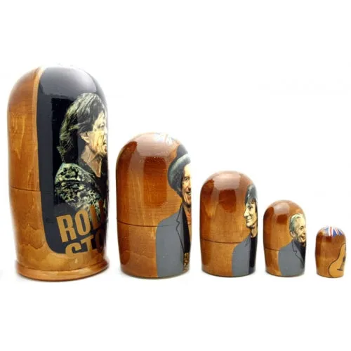 Rolling Stones Nesting Doll 4" Tall