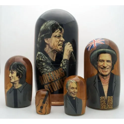 Rolling Stones Nesting Doll 4" Tall