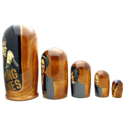 Rolling Stones Nesting Doll 4" Tall