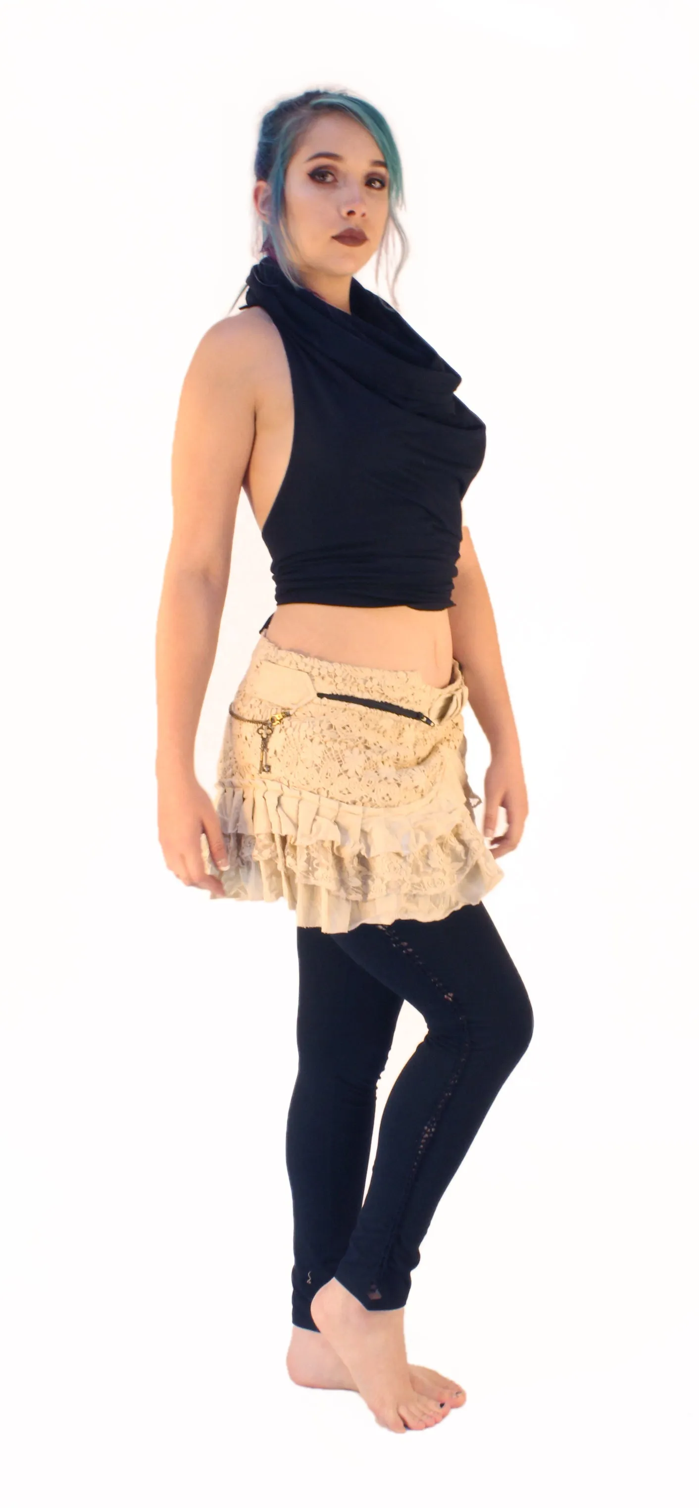 Ruffle Buckle Skirt