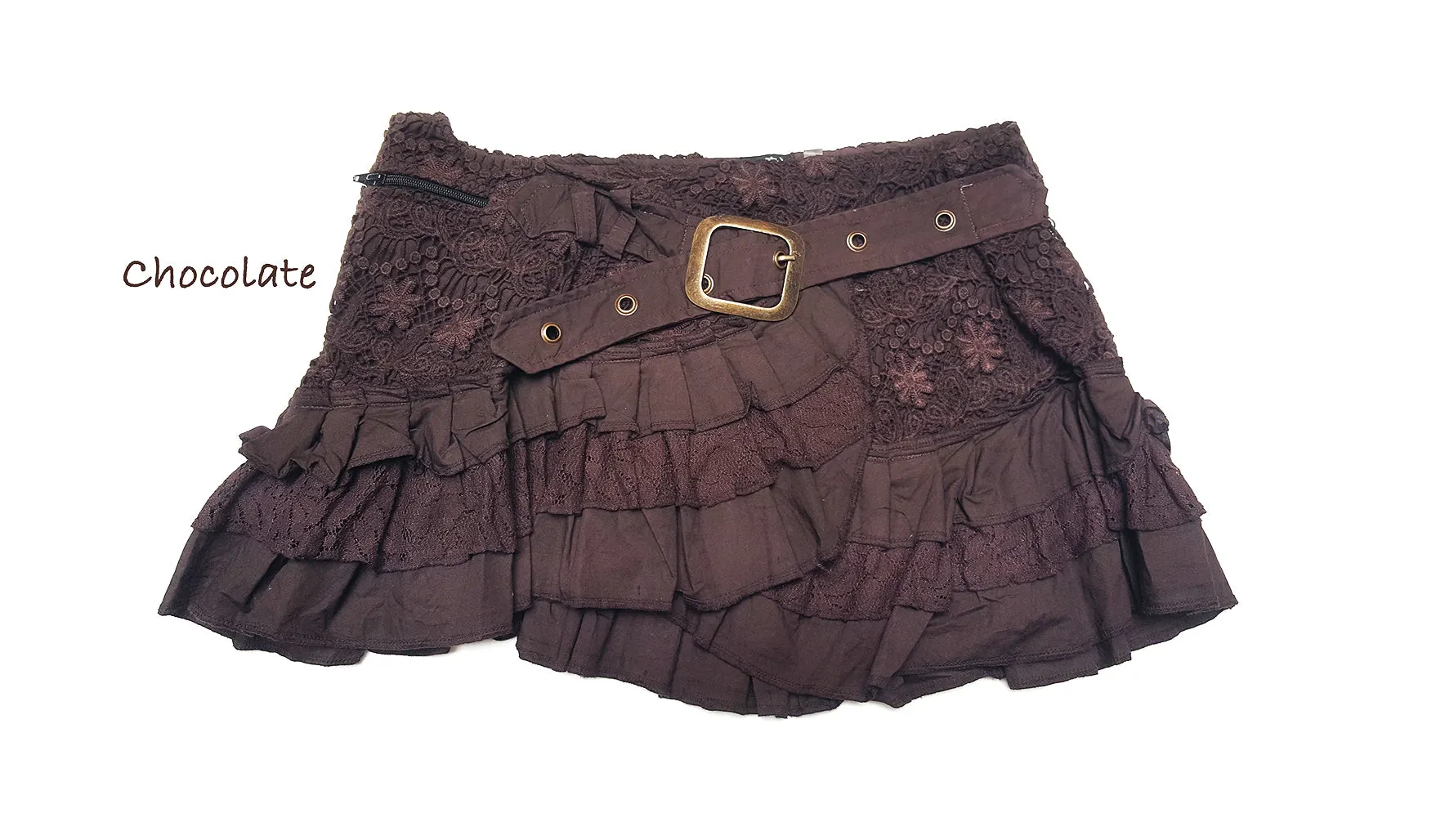 Ruffle Buckle Skirt