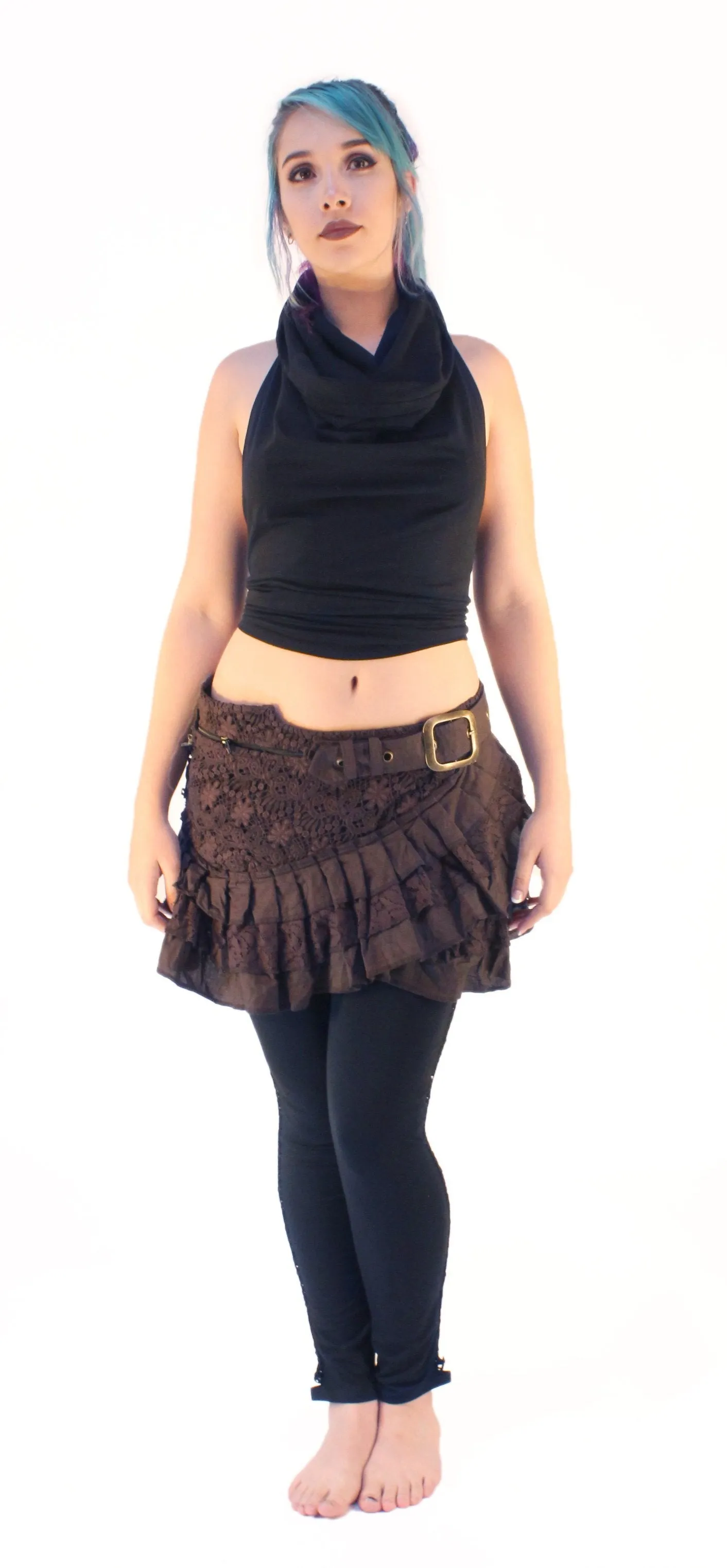 Ruffle Buckle Skirt