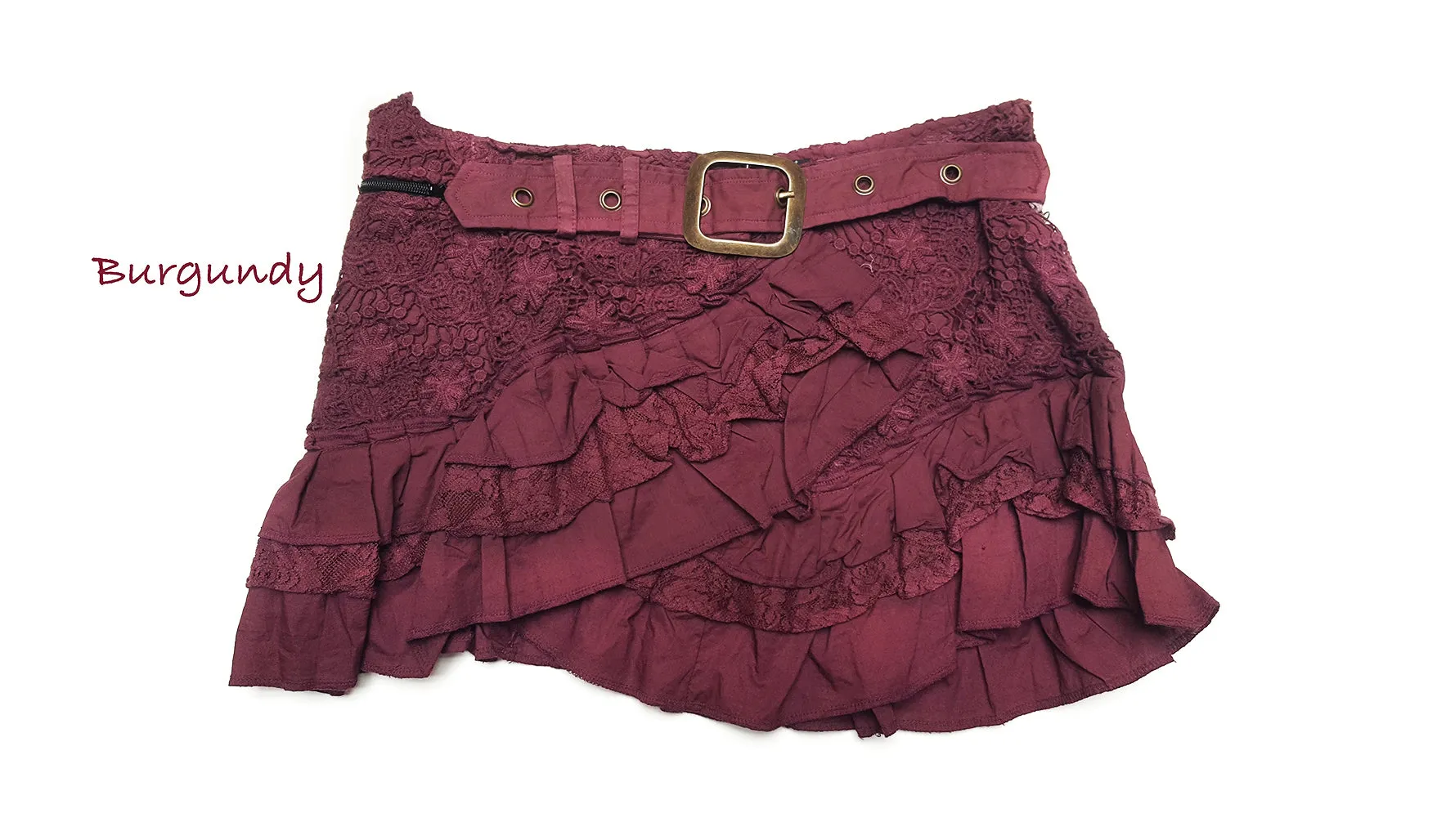 Ruffle Buckle Skirt