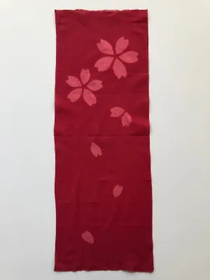 Sakura Chirashi Ko-boushi Shibori Tenugui
