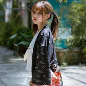Sakura Dark Kimono Shirt