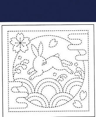 Sashiko Sampler Navy Olympus