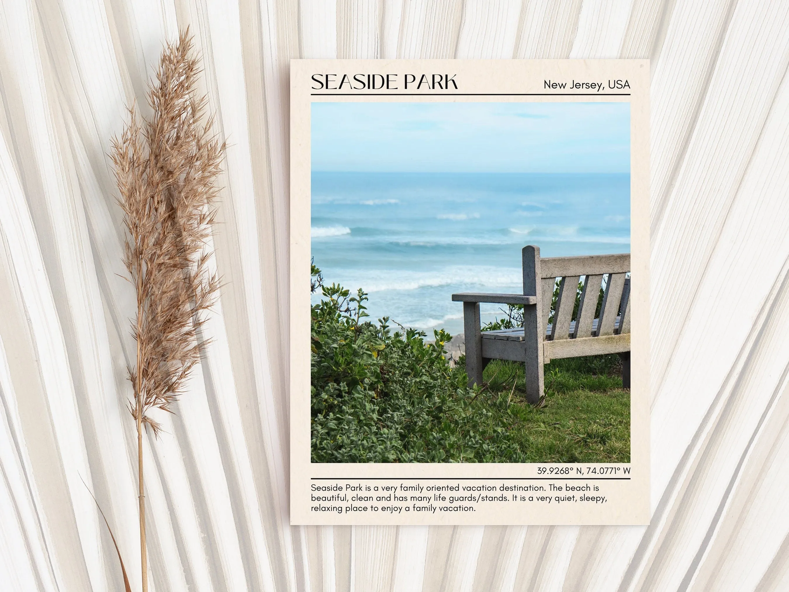 Seaside Park Wall Canvas, US