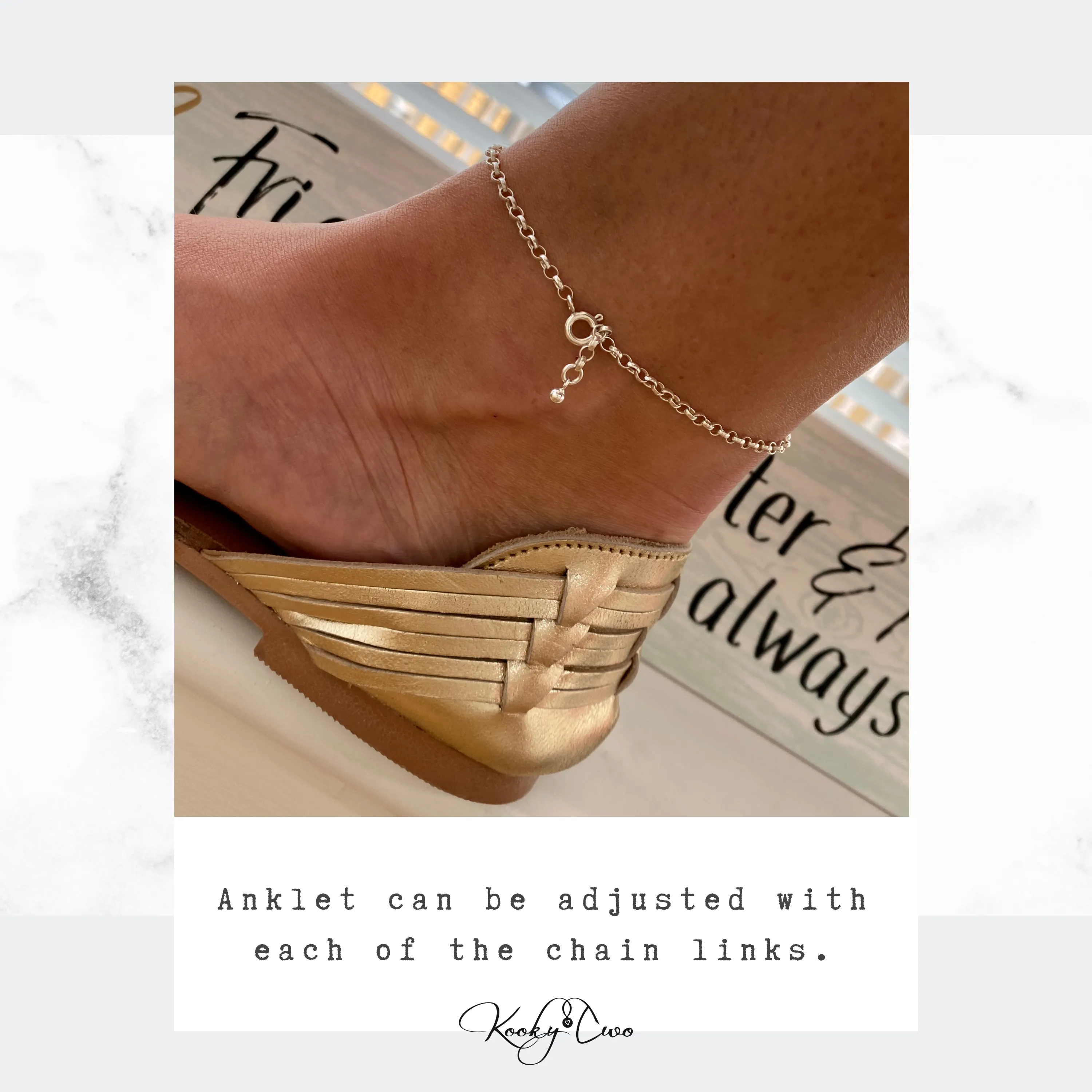Silver Conch Shell Anklet