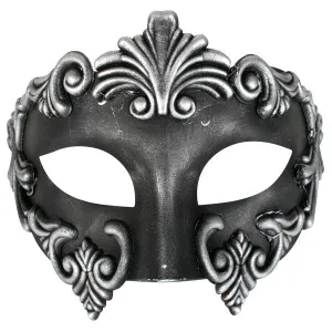 Silver Roman Men's Mask