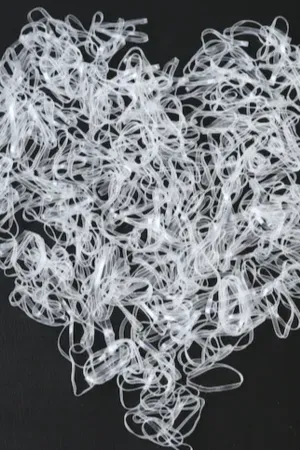 SMALL CLEAR ELASTIC HAIR TIES