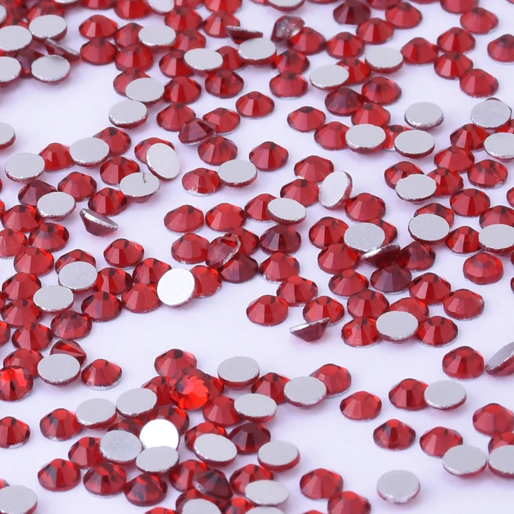SS10 1440PCS Dark Red  Non Hot Fix Crystal, Flat Back 3D Rhinestones DIY Phone case Nail art design deco supplies