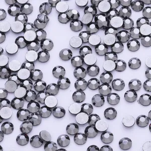 SS12 1440PCS Gray Non Hot Fix Crystal, Flat Back 3D Rhinestones DIY Phone case Nail art design deco supplies