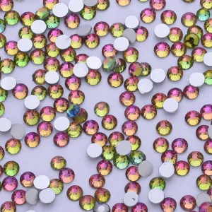 SS12 1440PCS Rainbow colors Non Hot Fix Crystal, Flat Back 3D Rhinestones DIY Phone case Nail art design deco supplies