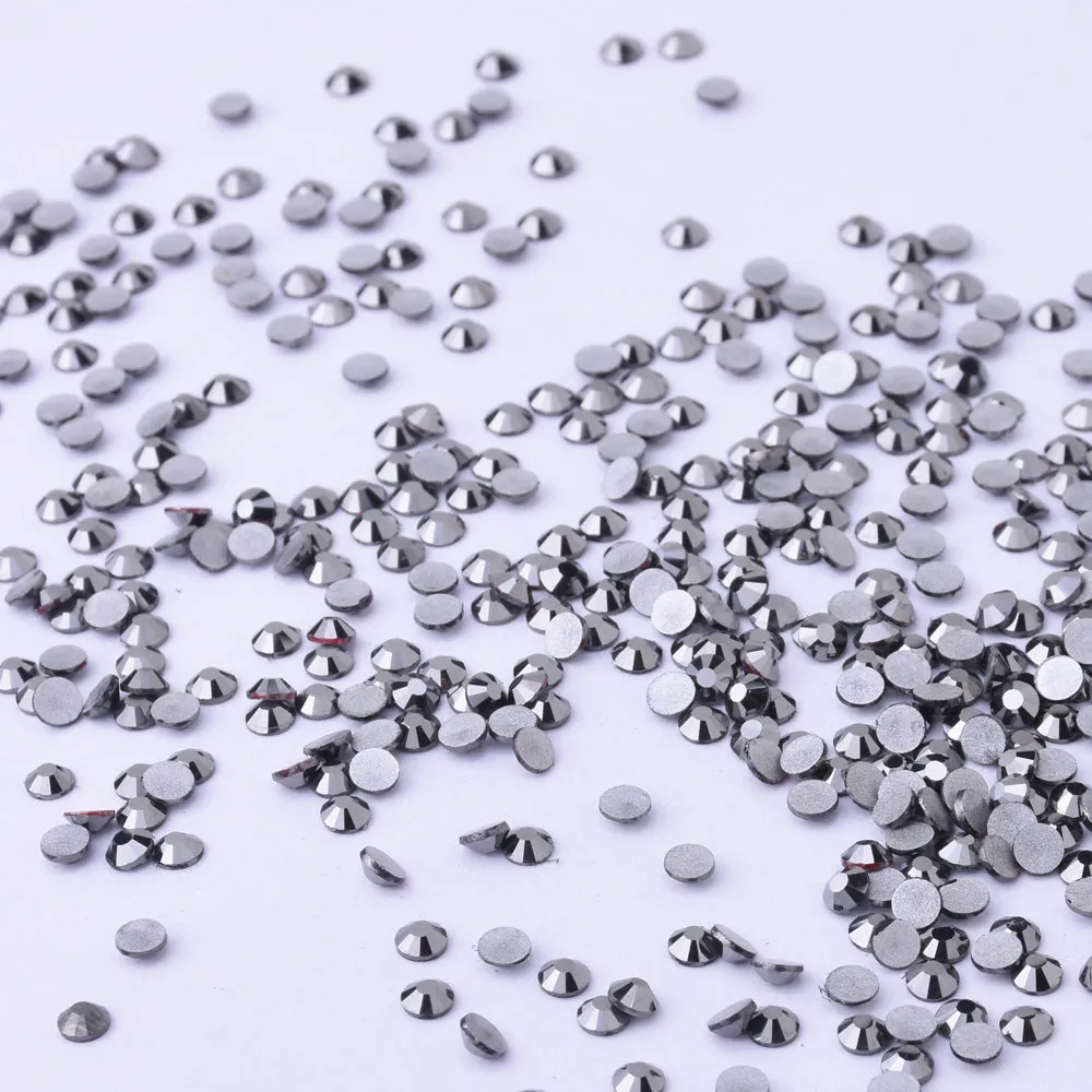SS3 1440PCS Gray Non Hot Fix Crystal, Flat Back 3D Rhinestones DIY Phone case Nail art design deco supplies