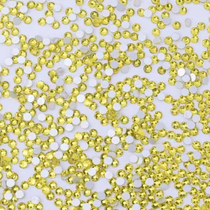 SS4 1440PCS Yellow Non Hot Fix Crystal, Flat Back 3D Rhinestones DIY Phone case Nail art design deco supplies