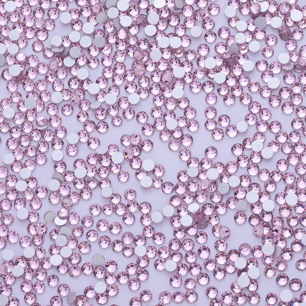 SS5 1440PCS Light Pink Non Hot Fix Crystal, Flat Back 3D Rhinestones DIY Phone case Nail art design deco supplies
