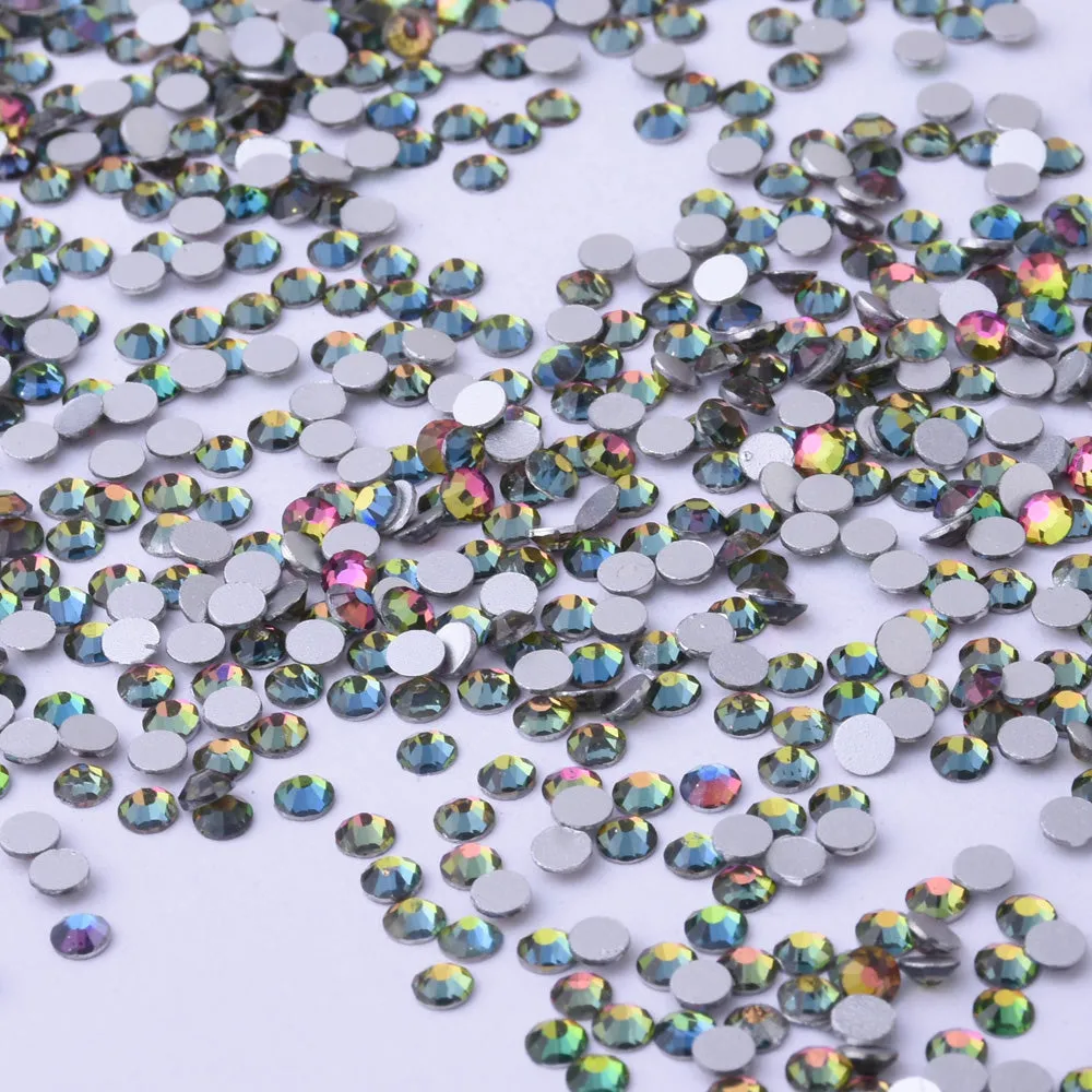 SS5 1440PCS Rainbow colors Non Hot Fix Crystal, Flat Back 3D Rhinestones DIY Phone case Nail art design deco supplies