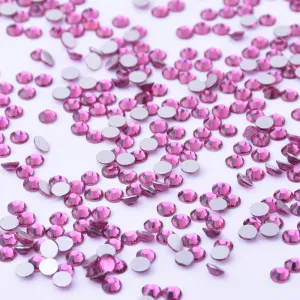 SS6 1440PCS Fuchsia  Non Hot Fix Crystal, Flat Back 3D Rhinestones DIY Phone case Nail art design deco supplies