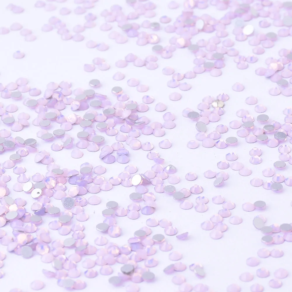 SS6 1440PCS Rose Water Opal Non Hot Fix Crystal, Flat Back 3D Rhinestones DIY Phone case Nail art design deco supplies