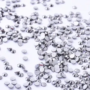 SS8 1440PCS Gray Non Hot Fix Crystal, Flat Back 3D Rhinestones DIY Phone case Nail art design deco supplies