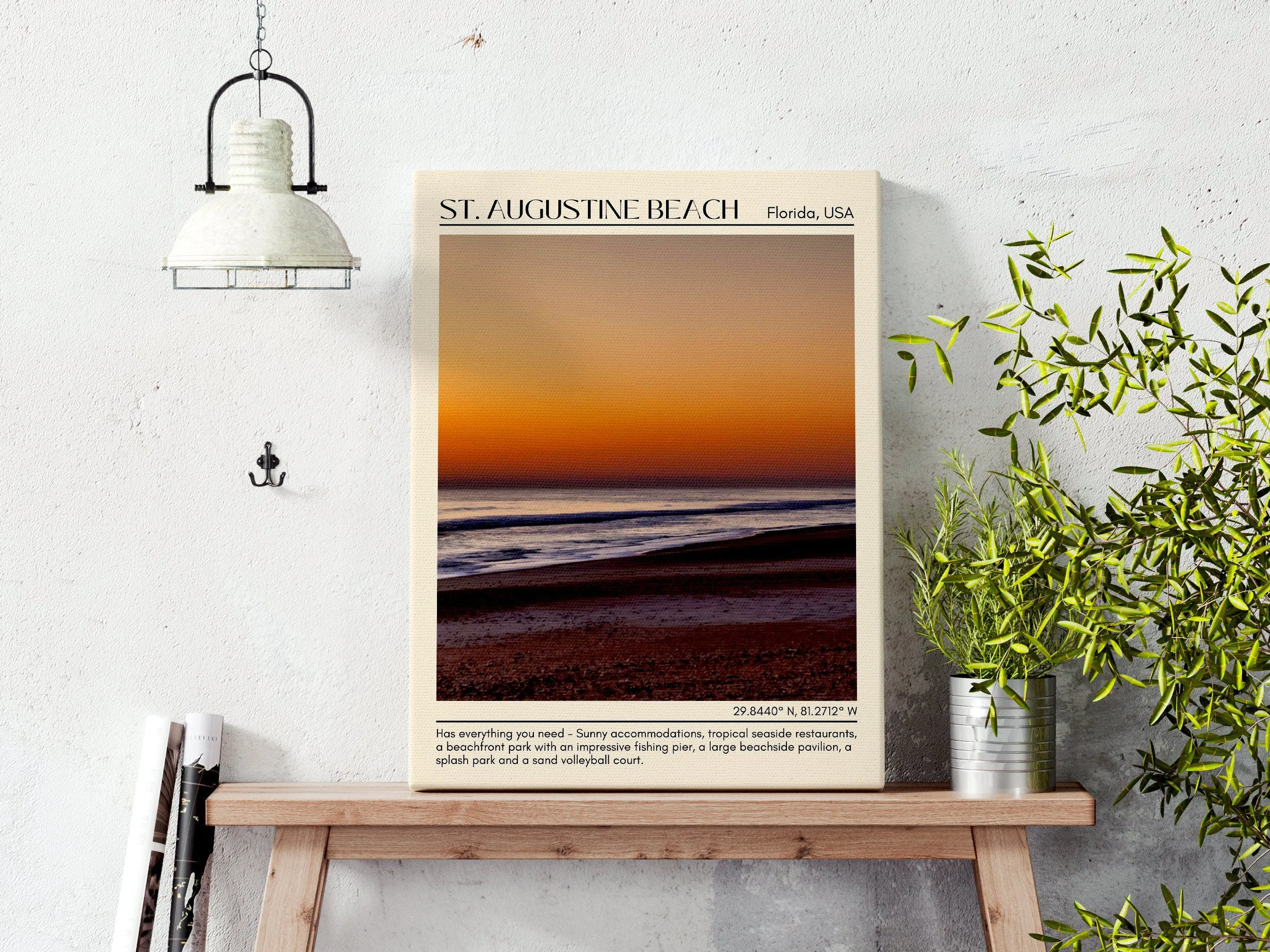 St. Augustine Beach Wall Canvas, USA