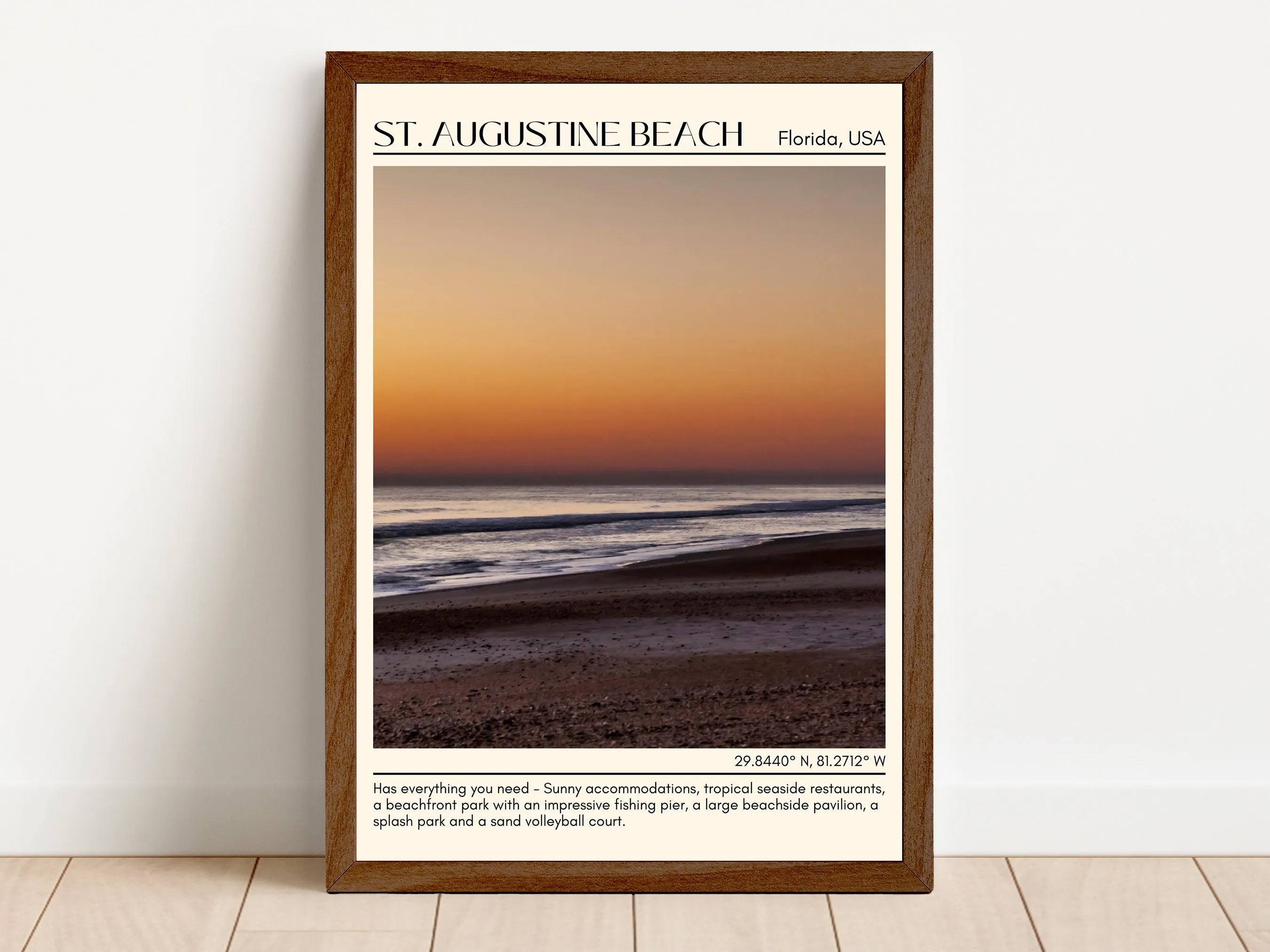 St. Augustine Beach Wall Canvas, USA