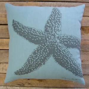 Starfish Pillow, Charcoal, 20"