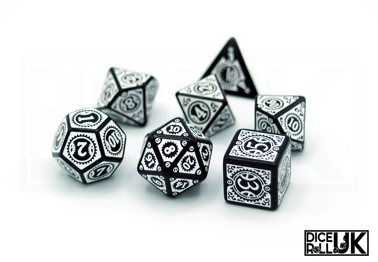 Steampunk Clockwork - Black & White