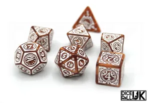 Steampunk Clockwork - Caramel & White