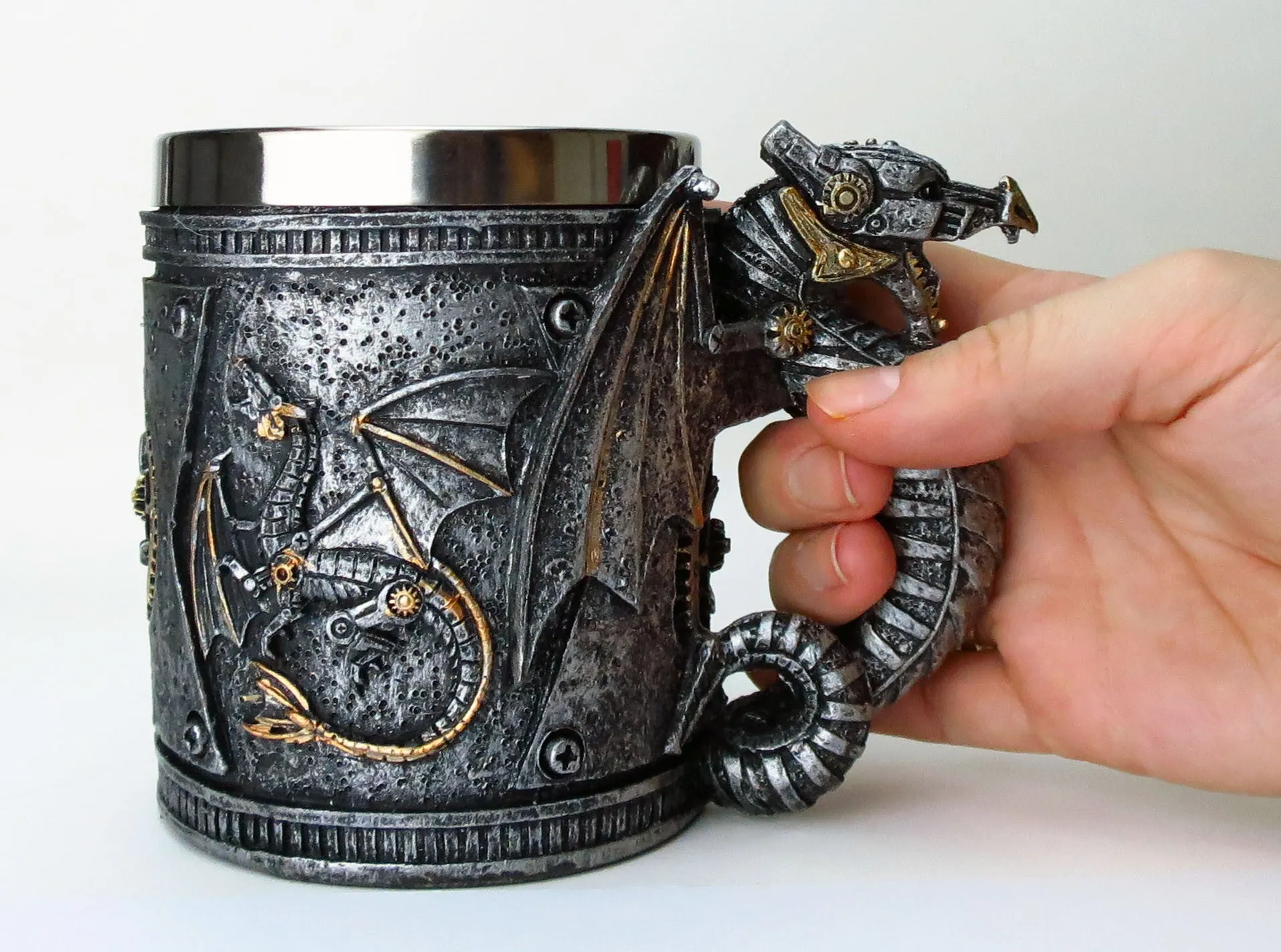 Steampunk Dragon Mug