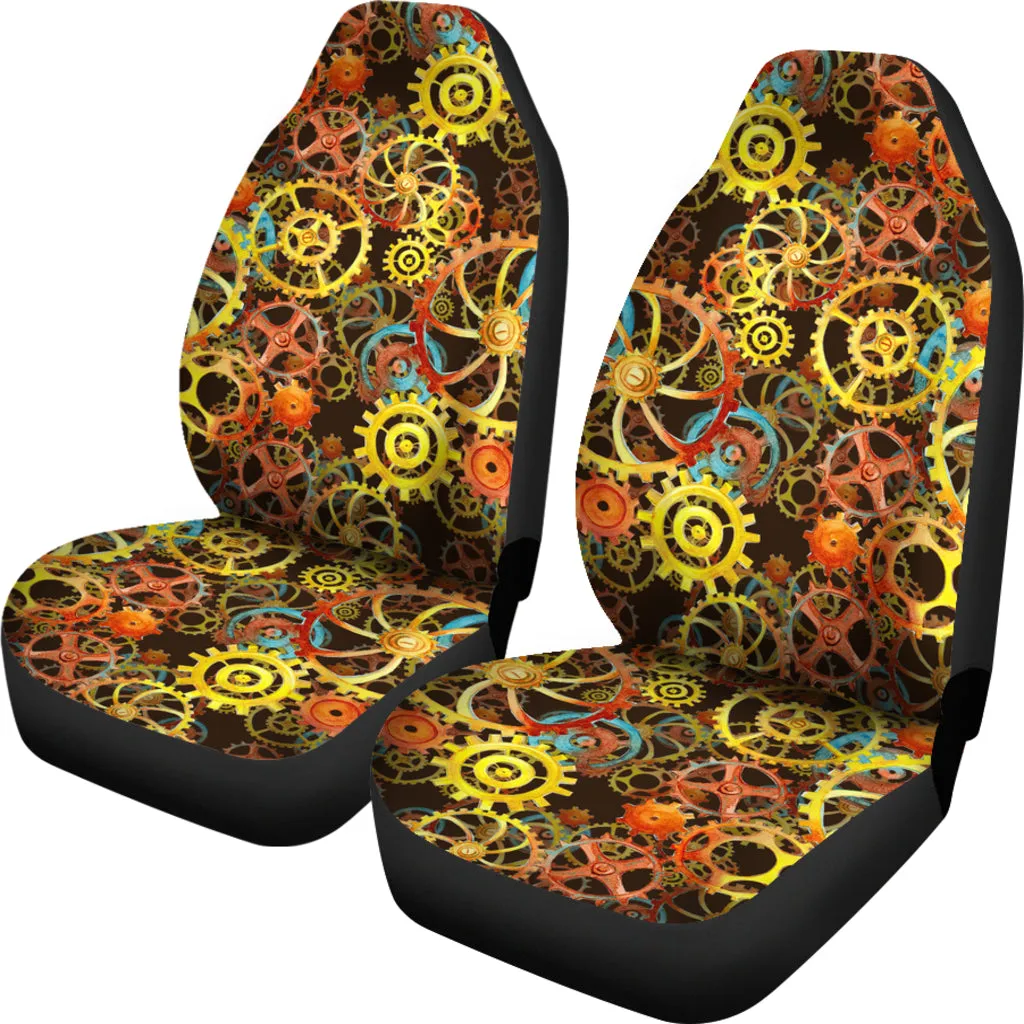 Steampunk Gear Pattern Car Seat Covers