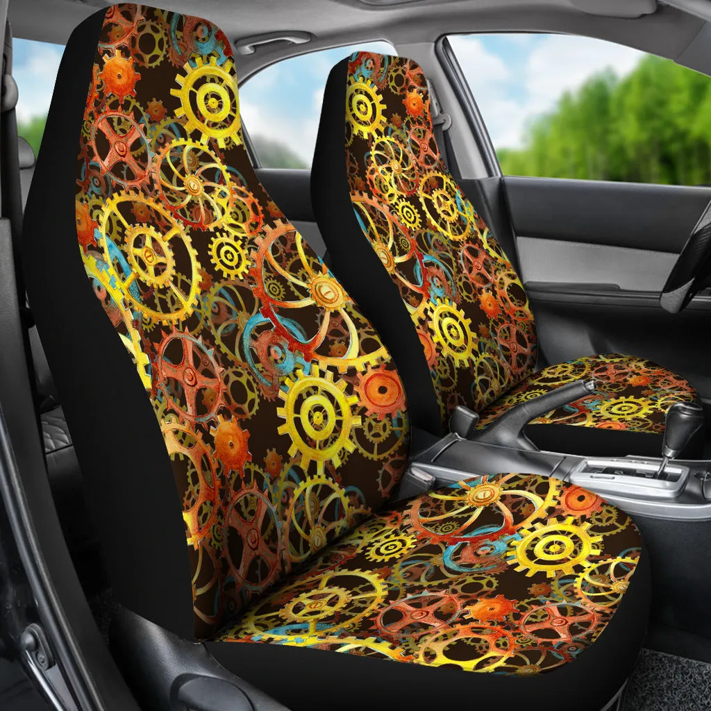 Steampunk Gear Pattern Car Seat Covers