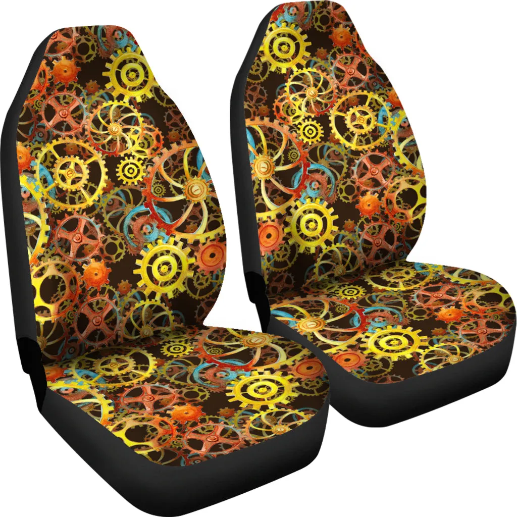 Steampunk Gear Pattern Car Seat Covers