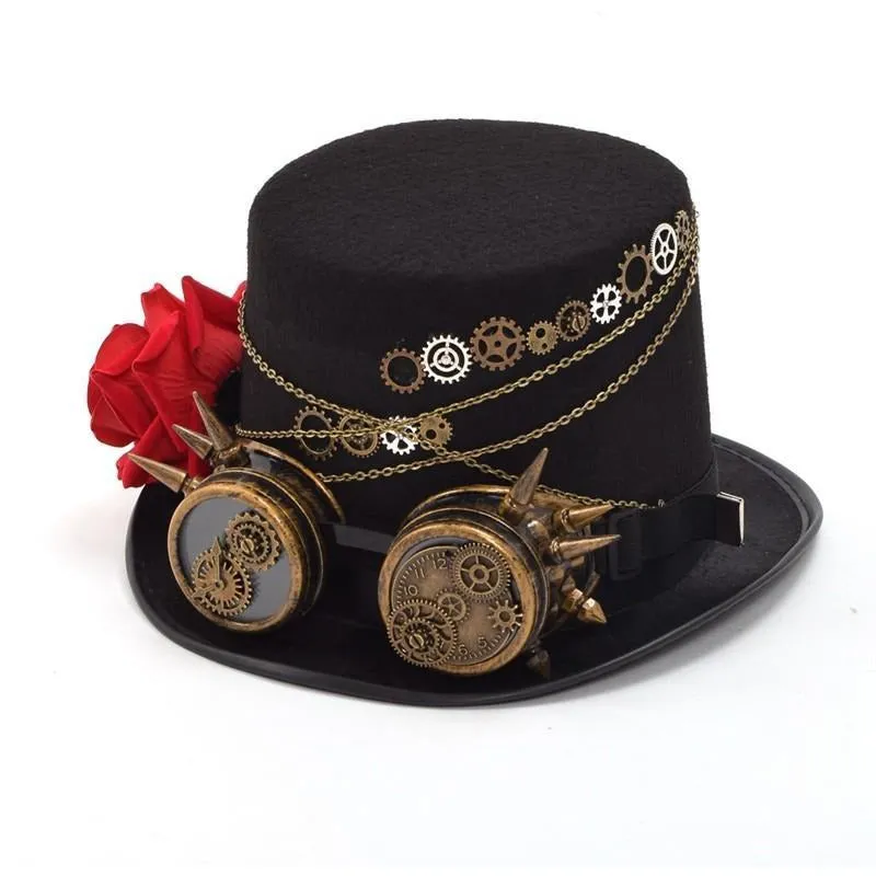 Steampunk Gears Top Hat