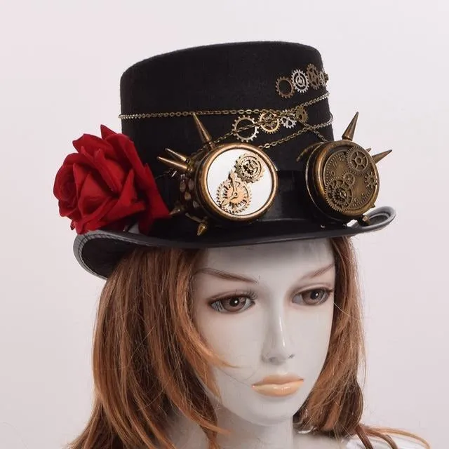 Steampunk Gears Top Hat