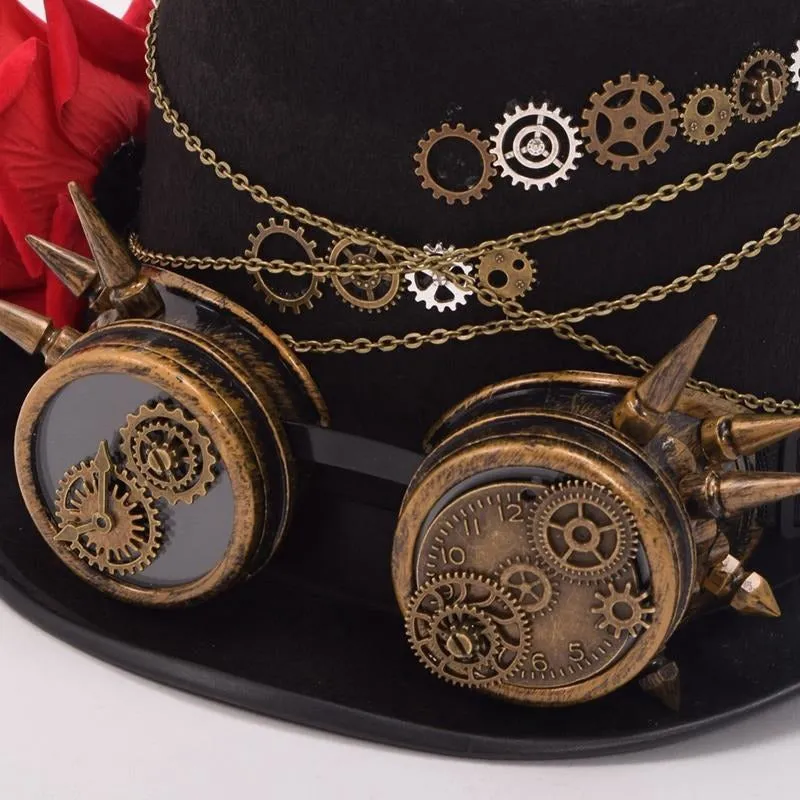 Steampunk Gears Top Hat