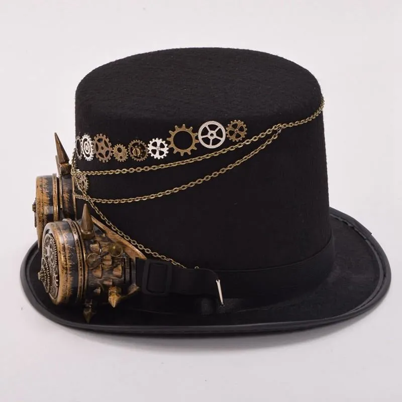 Steampunk Gears Top Hat