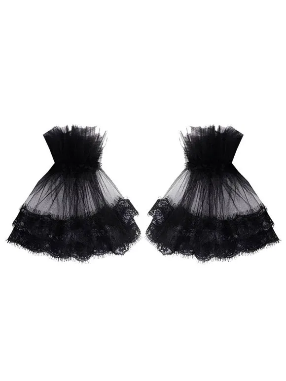 Steampunk Lolita Accessories Black Lace Polyester Fiber Accessory Lace Miscellaneous