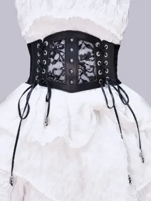 Steampunk Lolita Accessories Black Lace Up Lace Lace Polyester Fiber Miscellaneous