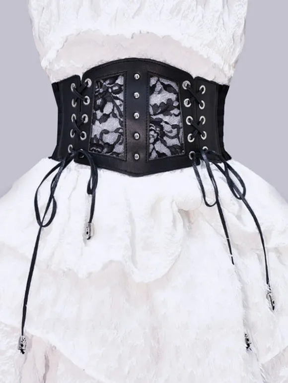 Steampunk Lolita Accessories Black Lace Up Lace Lace Polyester Fiber Miscellaneous
