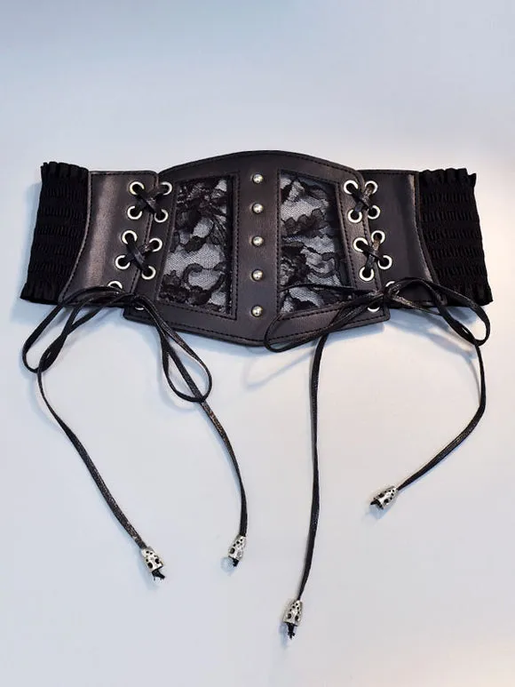 Steampunk Lolita Accessories Black Lace Up Lace Lace Polyester Fiber Miscellaneous