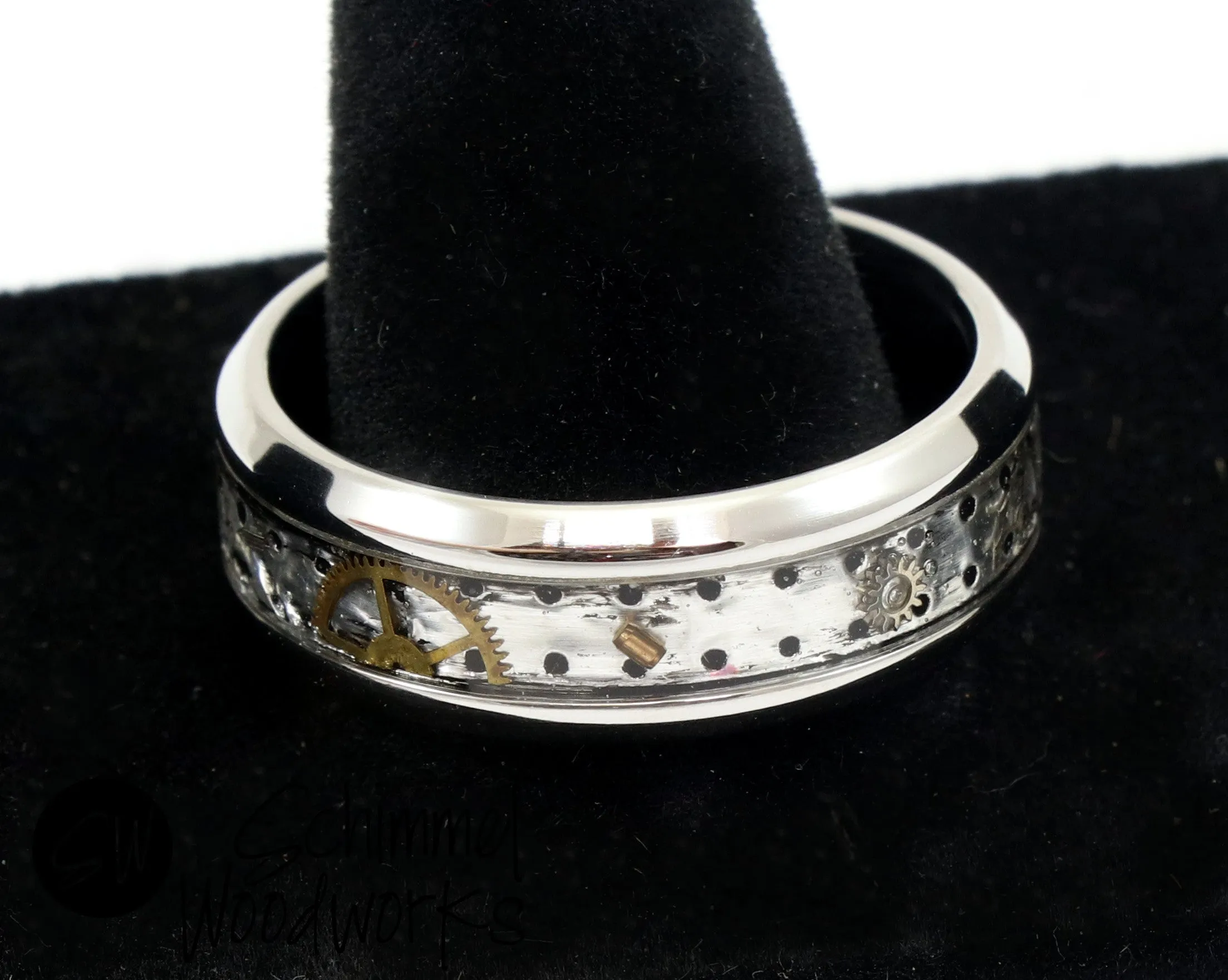 Steampunk Watch Gear Ring