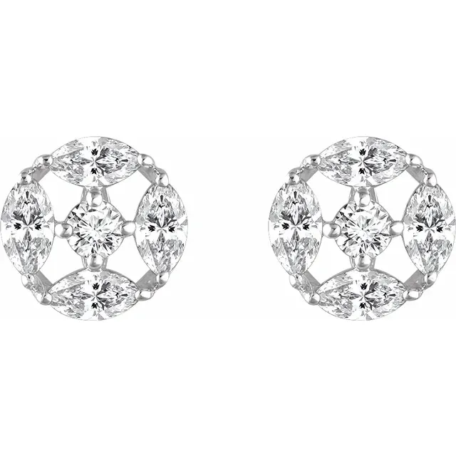 Sterling Silver Cubic Zirconia Earrings
